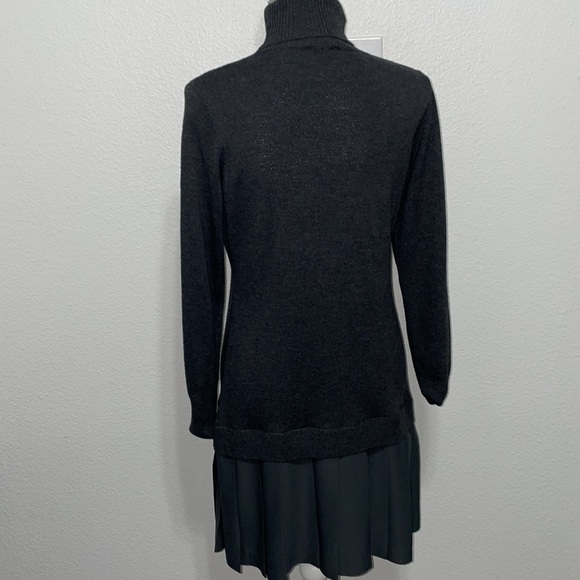 Soft Surroundings Woman's‎ Charcoal Grey Turtleneck Knee-Length Dress - Picture 4 of 6